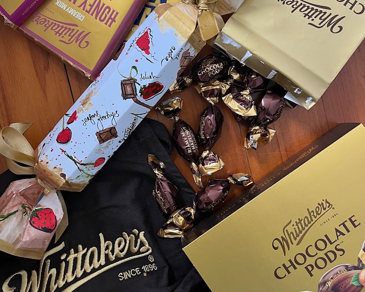 Whittakerâs chocolate pods and Vickiâs homemade xmas cracker