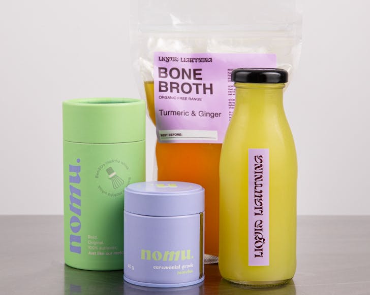 Nomu matcha and liquid lightning broth collab