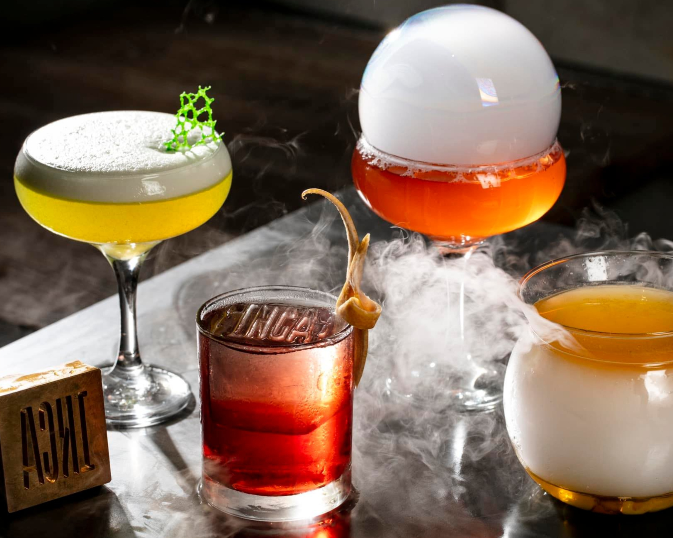 Some of the show-stopping cocktails you'll find at INCA Ponsonby, one of Auckland's best new restaurants for 2022.