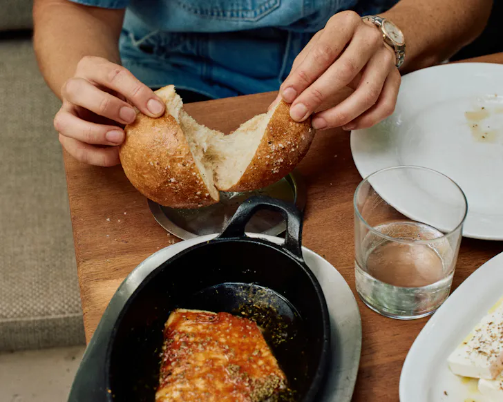 Bread in hand