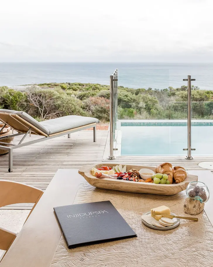A view of the ocean from a room at Injidup Spa Retreat one of the best health and wellbeing retreats Australia