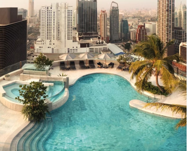 The rooftop pool at InterContinental Bangkok one of the best Bangkok hotels