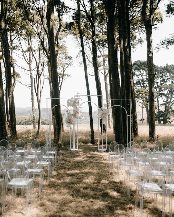 The Woodland cathedral at Jonkers Farm, one of Auckland's best wedding venues. 