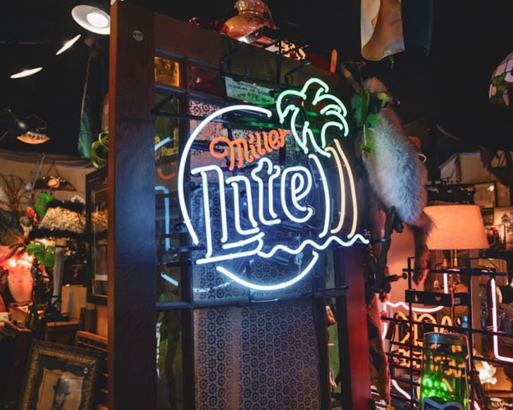 The quirky interiors at Just Plane Interesting. 