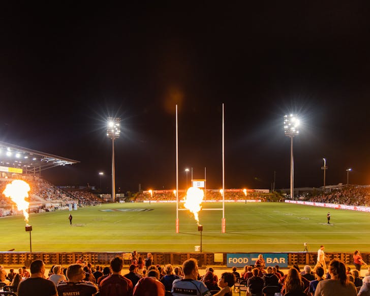 Fireworks in sport grounds