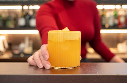 An exquisite mango cocktail
