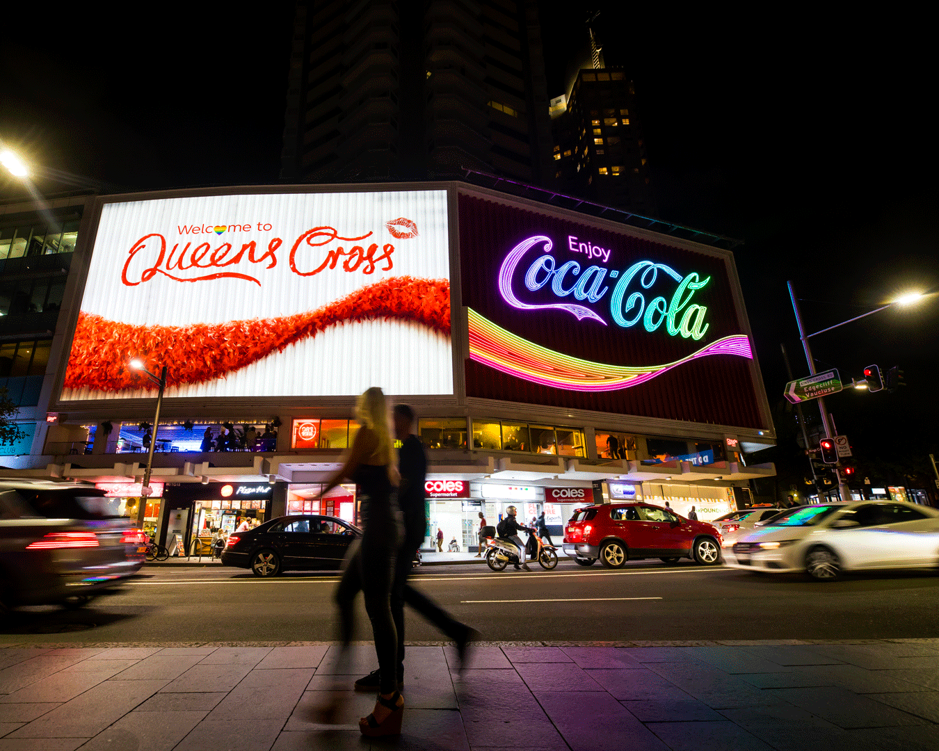 Neon Coca-Cola sign