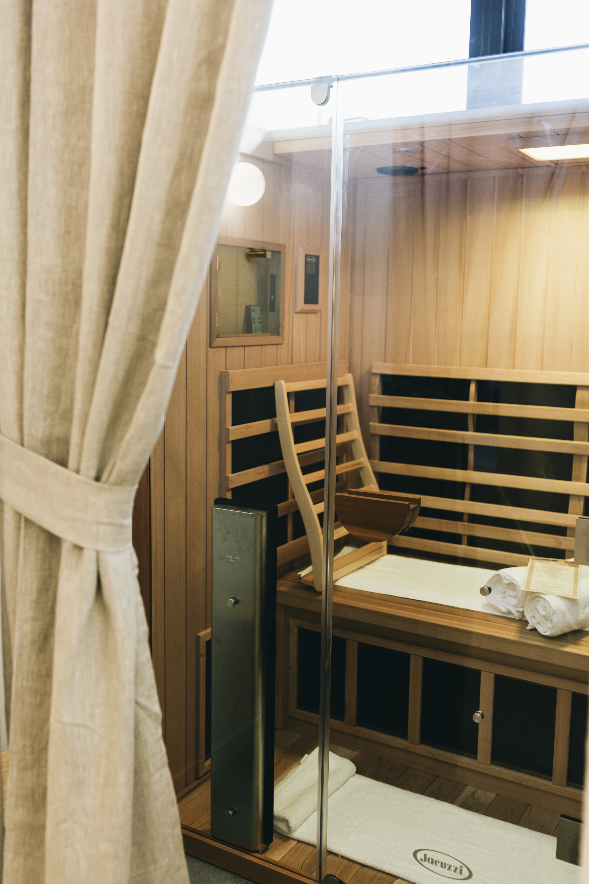 a sauna room