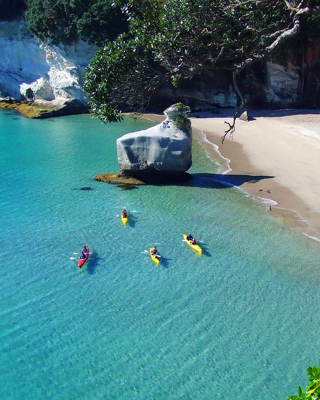 A Kayak Tour at Cathedral Cove