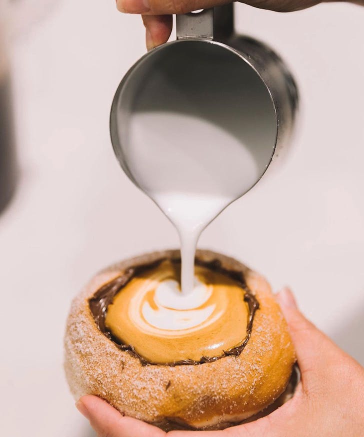 coffee doughnut