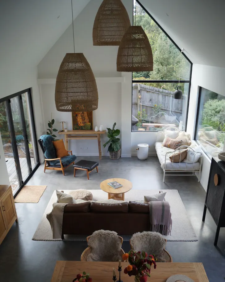 The lounge at Kererū House best Hanmer Springs accommodation 