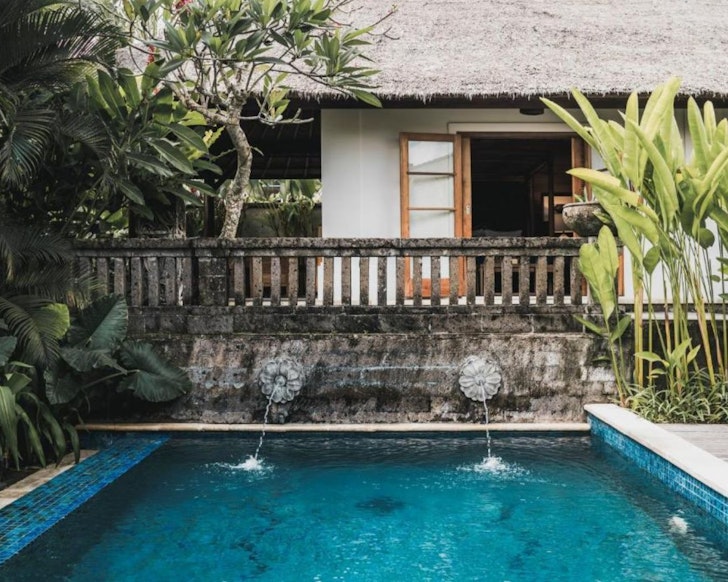A pool at Kharista Villas & Retreat best Canggu villas