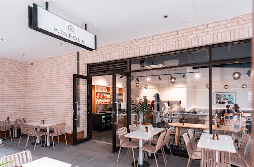 The exterior of Kinfolk Cafe