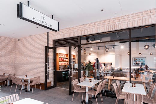 The exterior of Kinfolk Cafe