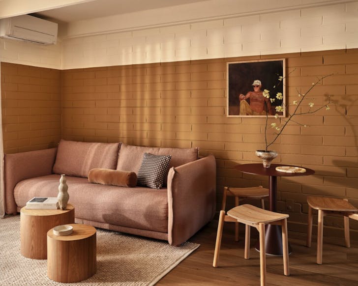 Koala's Byron Sofa Bed in the colour Blush Sunset