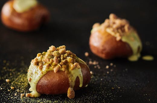 Yellow curry beef doughnuts from Koji, Wellington. 