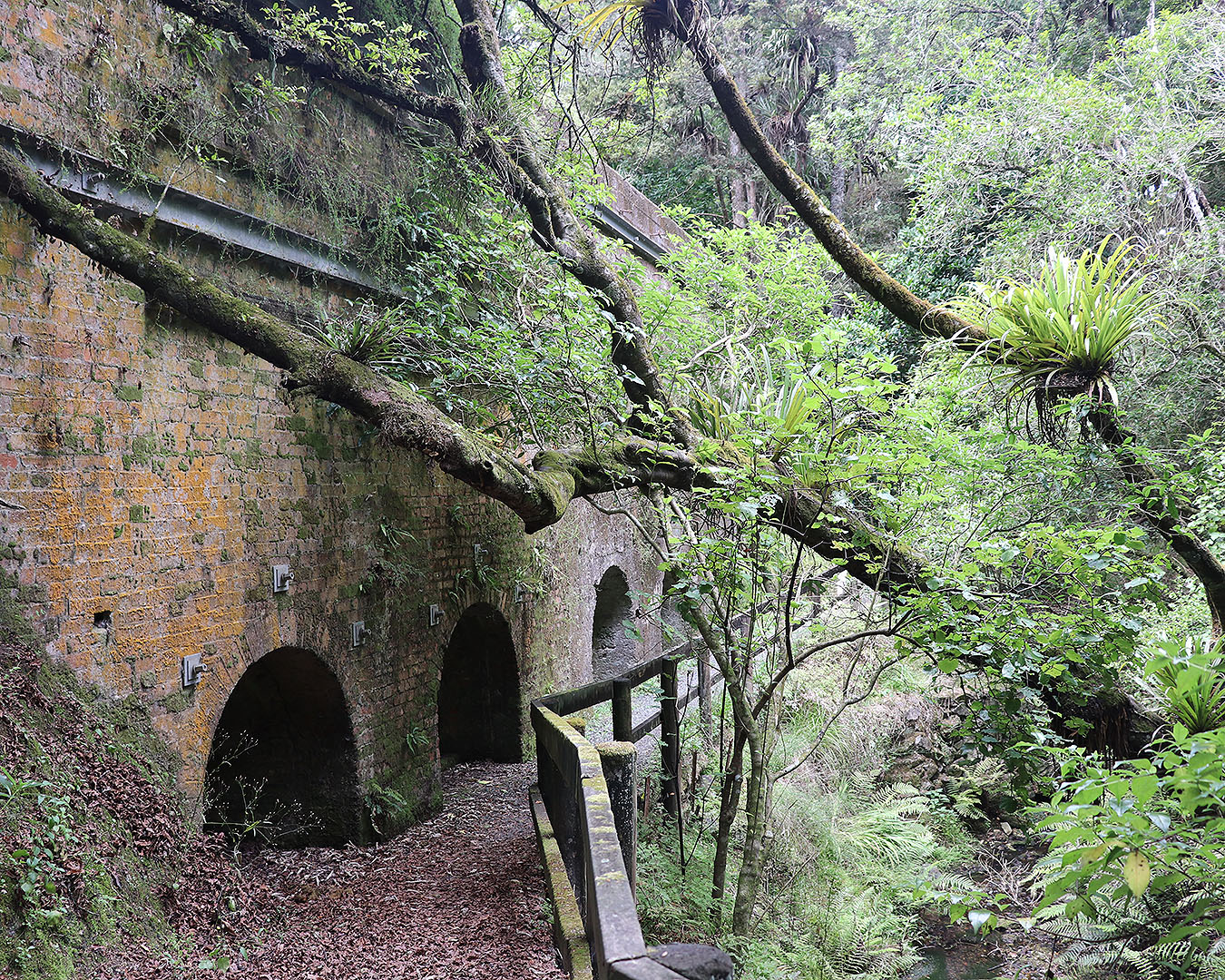 Old lime kilns are seen at Kowhai Park in Warkworth.