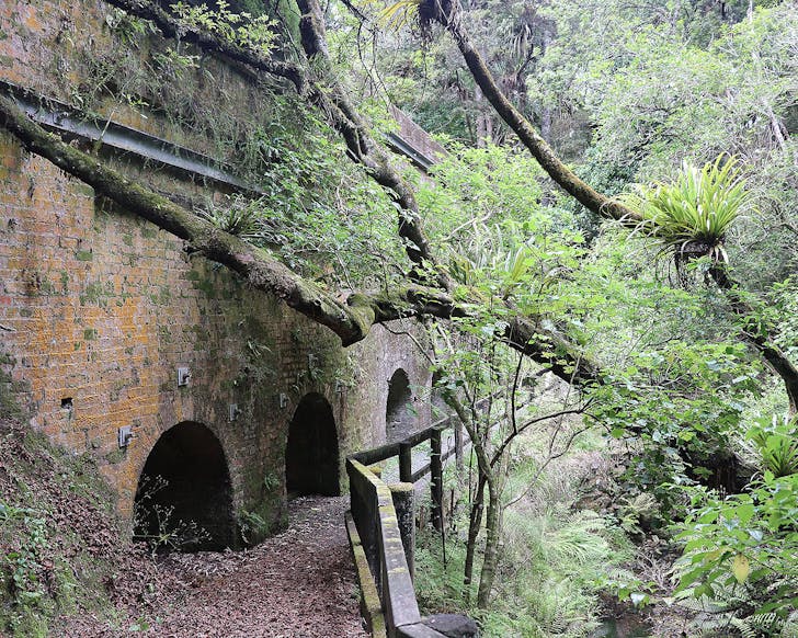Old lime kilns are seen at Kowhai Park in Warkworth.