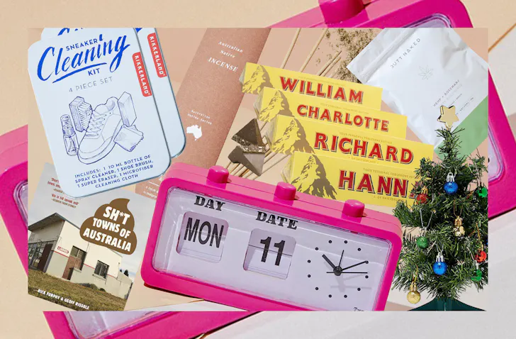 A collage of gifts under $20. 