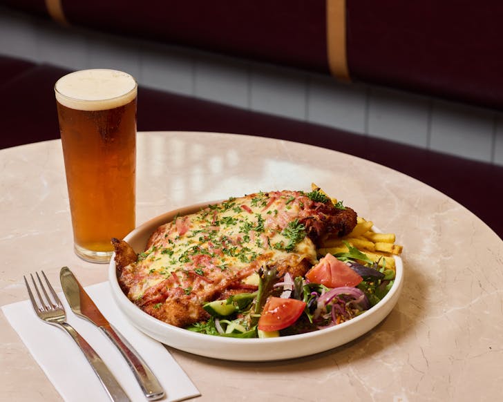 Plate of schnitzel