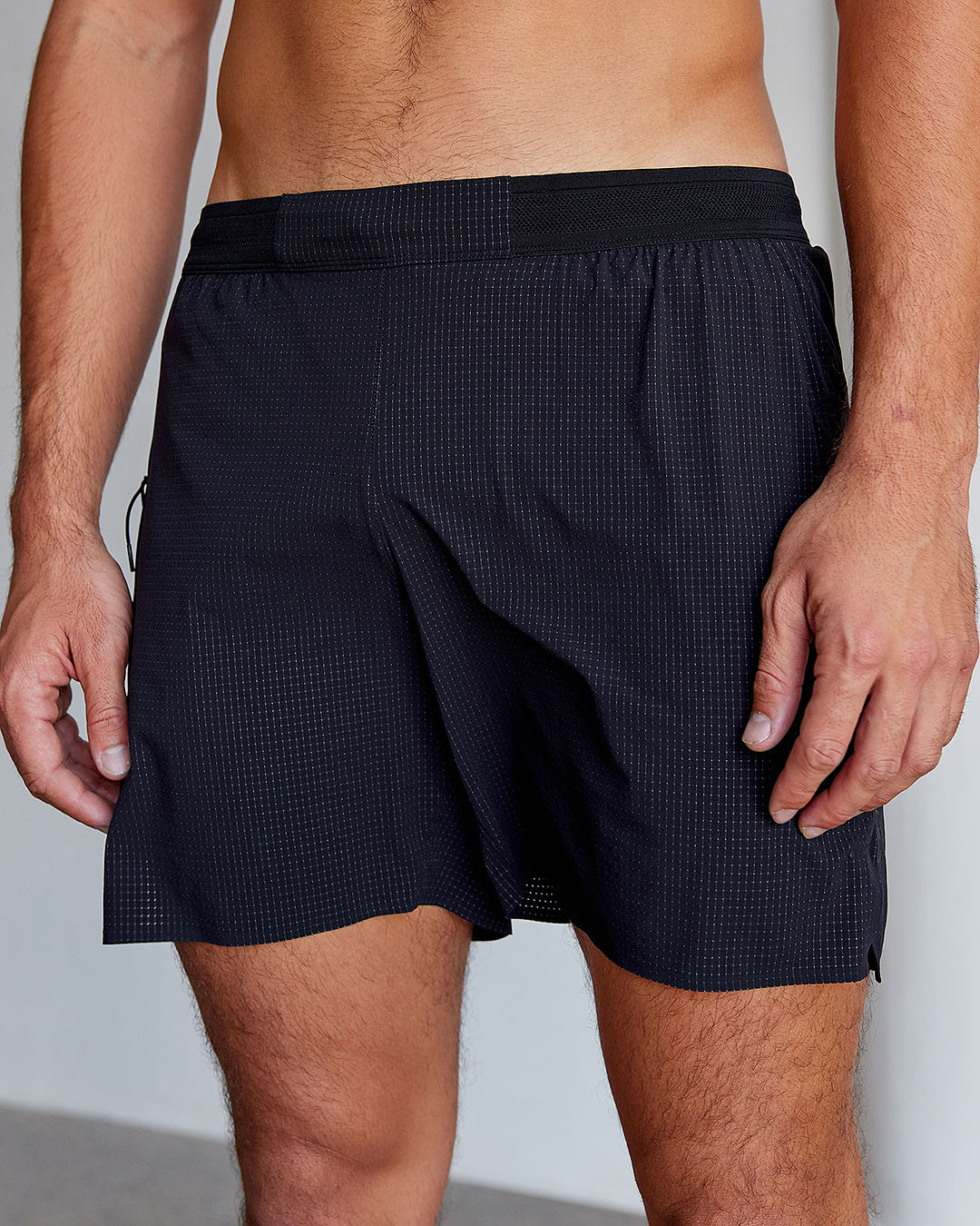 Someone models a slick pair of running shorts from LSKD, a great Valentine's Day gift option.
