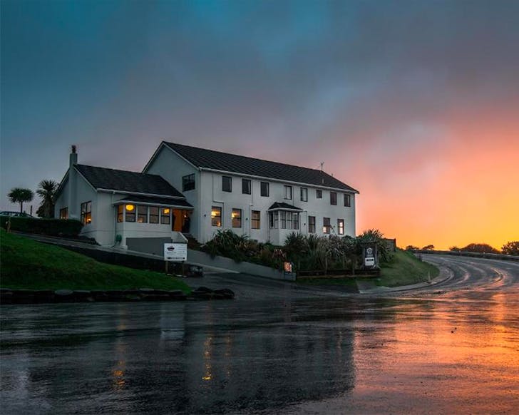 The exterior of Land's End Boutique Hotel.