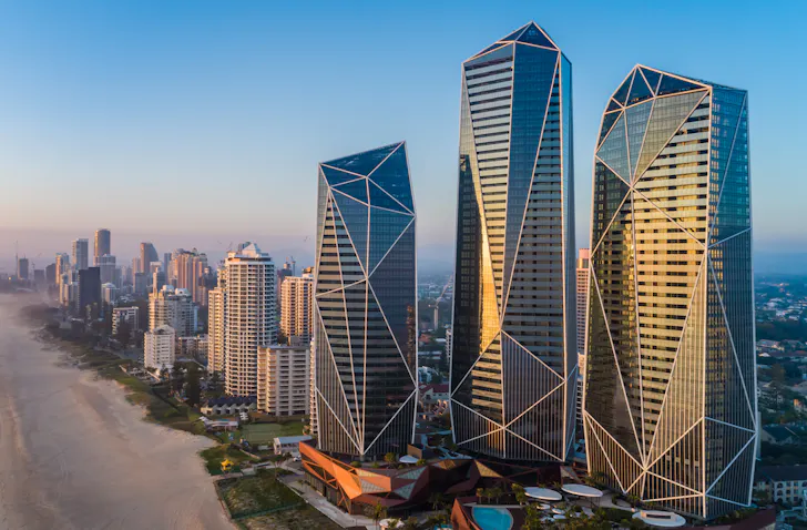 jewel towers on the gold coast skyline