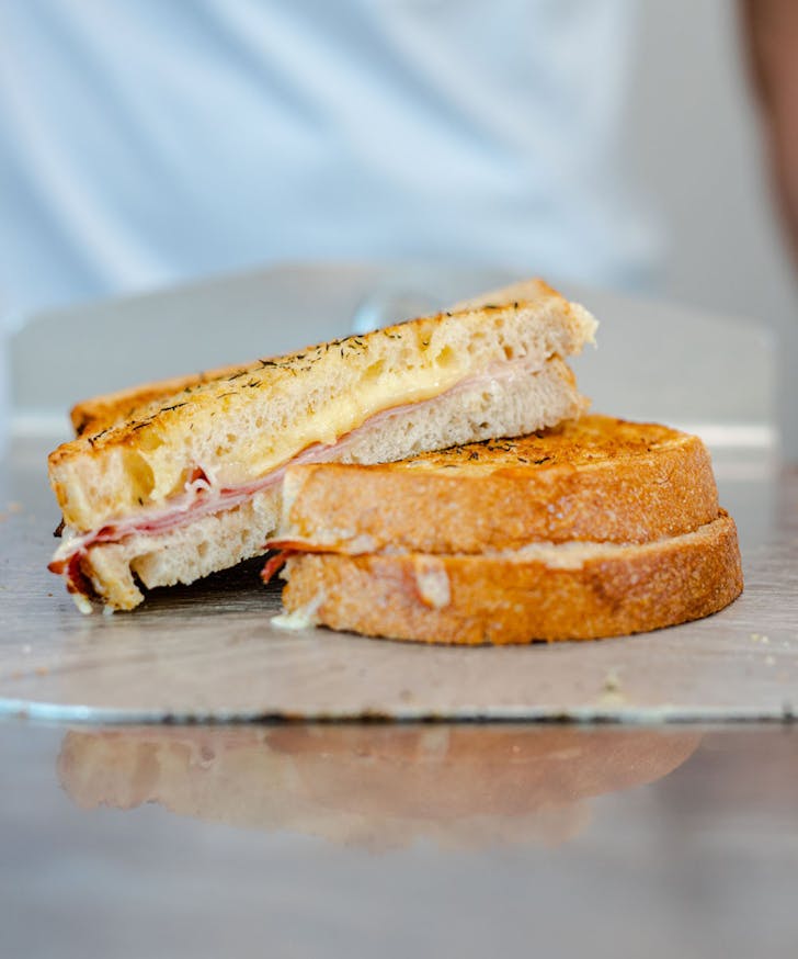Leroy's ham and cheese toastie
