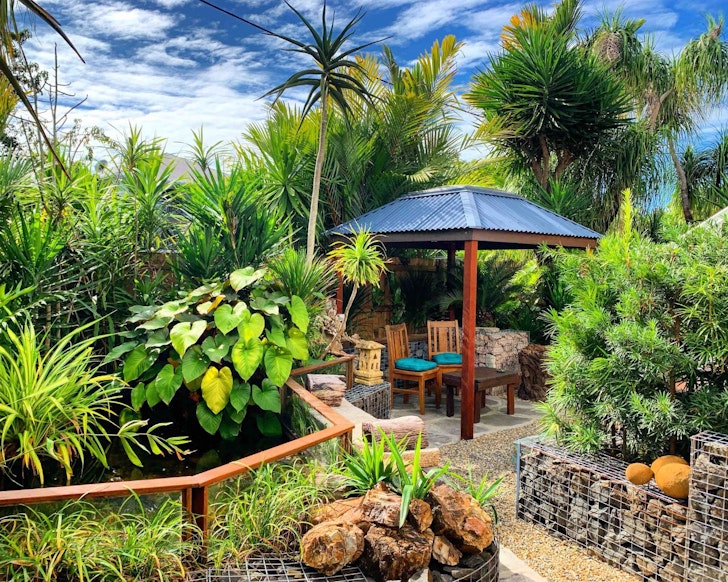 The garden at Lily Pad Inn best Cairns Airbnbs
