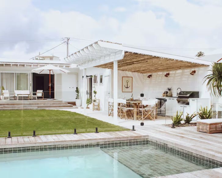 The pool at Little Barbados Beach House, NSW
