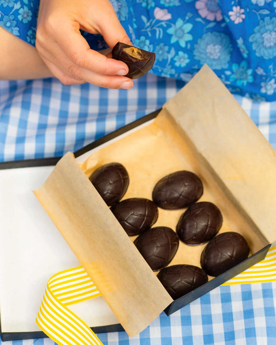 Little Bird's Easter Caramel Eggs Gift Box—one of the best Easter treats in Auckland.
