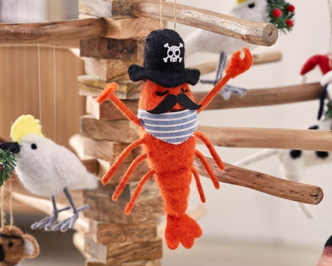 Adairs Felted Lobster Pirate Friend