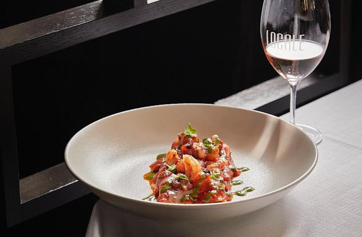 a plate of Italian fare at Locale Noosa