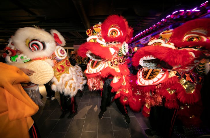 Lion Dancers at QV Melbourne for Lunar New Year