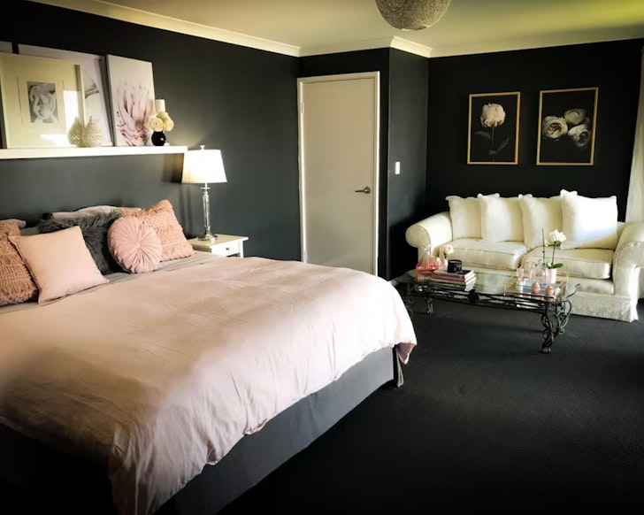 A view of a bedroom at Luxury By The Lake best Dunsborough Airbnbs