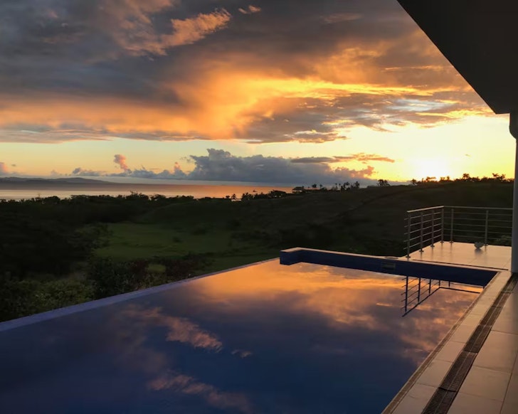 The infinity pool at the Luxury Pool Villa, Fiji