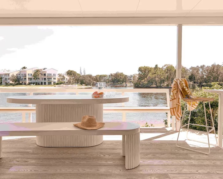 The water view at Luxury Waterfront Noosa one of the best Noosa Airbnbs