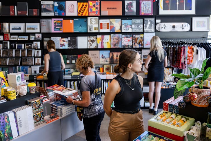 People browsing gift shop