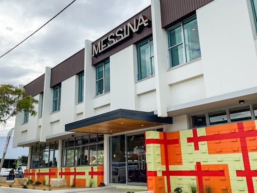 The front entrance to Messina HQ in Marrickville