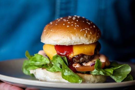 A classic cheeseburger from Macelleria in Bondi