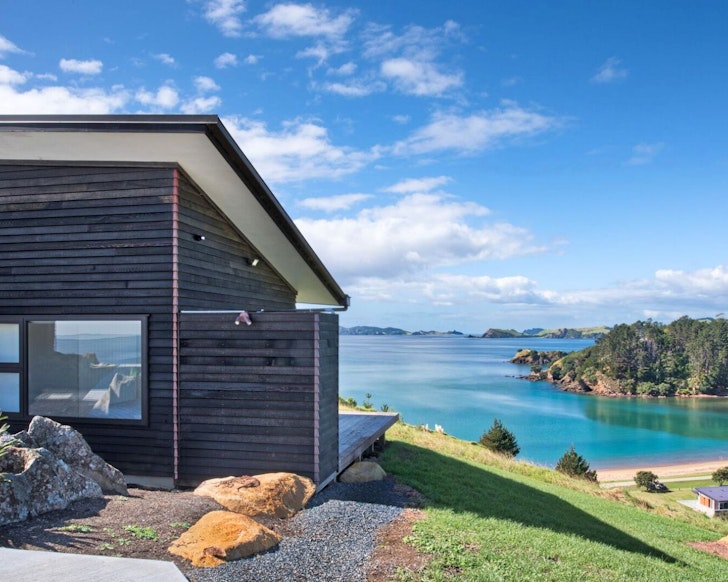 The sea view from Mahinepua Magic best winter cabins New Zealand