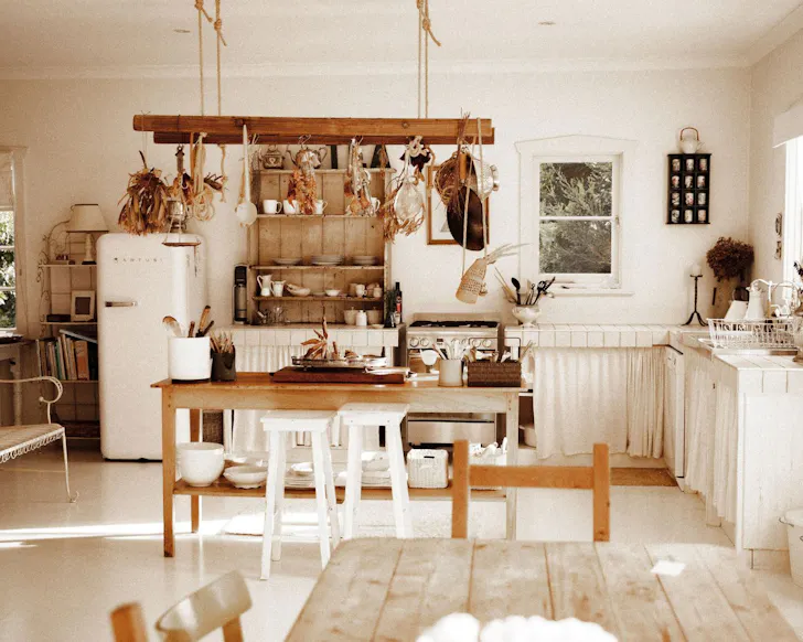 The rustic kitchen at Marine at Middleton best Albany Airbnbs