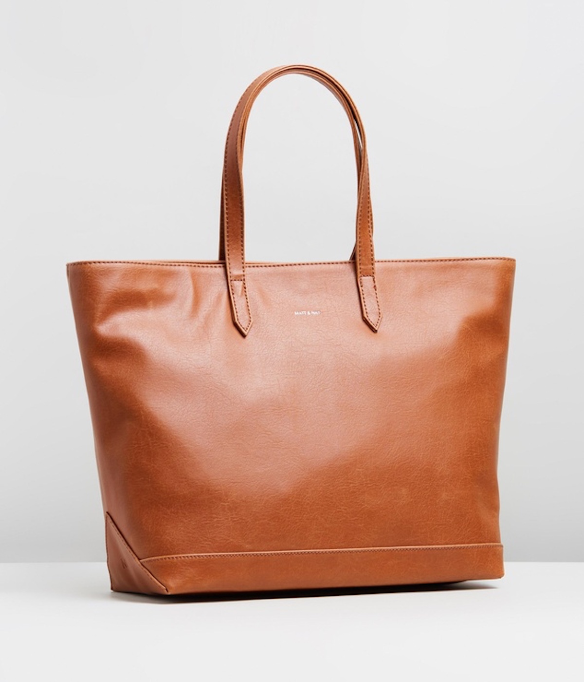 Brown Vegan Leathr Handbag