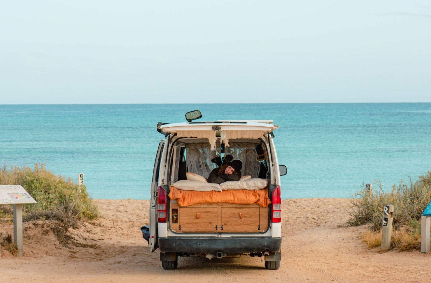 A view of Maverick best campervan hire Perth WA