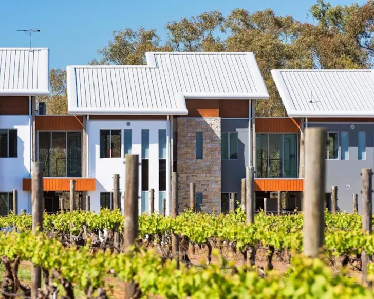 An exterior view of Maya Maya at Mandoon Estate best Swan Valley accommodation