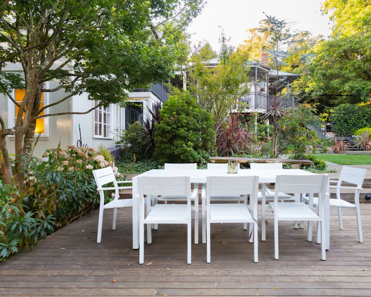 The outdoor deck at Merrylee one of the best Dandenong Ranges Airbnbs