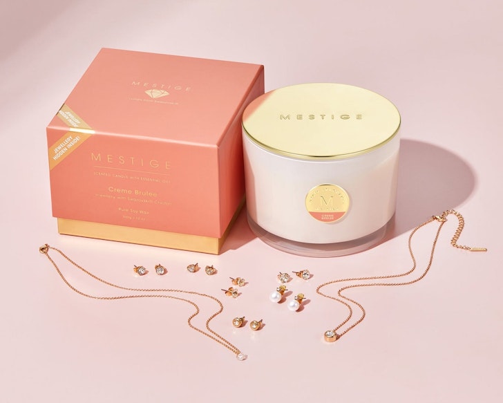 Mestige Scented Soy Candle With Hidden Jewellery, one of the best Valentine's Day Gift Ideas