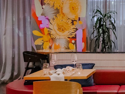 Mews' modern dining room in Brisbane's Howard Smith Wharves