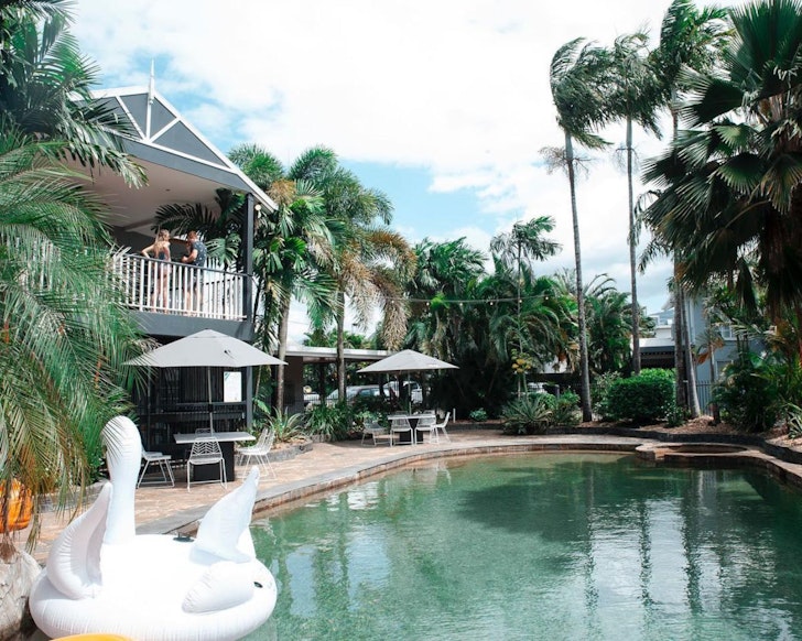 The pool at Motel Nomad one of the best motels in Australia