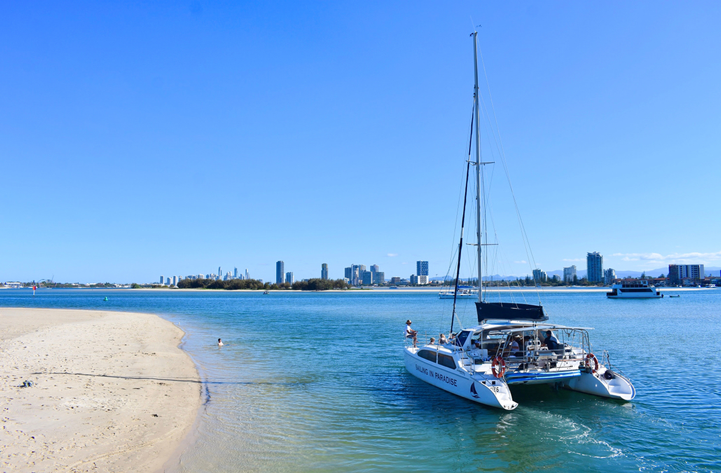 mothers day on a sailing boat